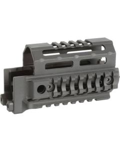 Midwest Industries AK Alpha Series Krink Quad Rail Handguard - 4.625" Black Aluminum