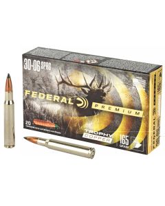 Federal Ammunition 30-06 Springfield 165gr Copper Ammunition