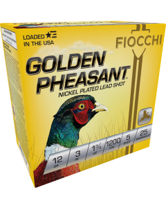 Fiocchi Golden Pheasant 12 Gauge 3 1 3/4 oz 5 Shot 123GP5 (Box)