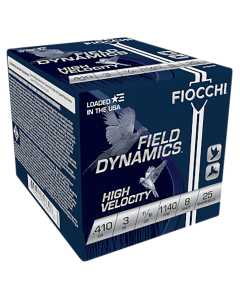 Fiocchi Field Dynamics 410 Gauge 3 11/16 oz 8 Shot 410HV8 (Box)