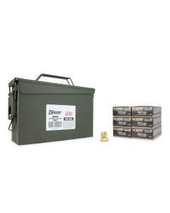Blazer Brass 9mm 115 Gr FMJ 300 Rounds in Heavy Duty Ammo Can (Bulk)