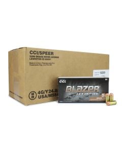 CCI Blazer Brass 40 S&W 180 Grain FMJ (Case)