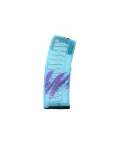Amend2 AR-15 223/5.56/300 Blackout Jazz Mod-C Magazine - 30 Round (Translucent Teal)
