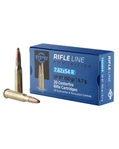 PPU Metric Rifle 7.62x54mmR 150 Gr SP BT 20 Rounds Ammo