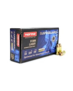 Norma Safeguard 9mm 115 Gr JHP
