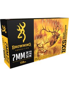 Browning Bxs 7mm Rem Mag 139 Gr Lead Free Expansion Polymer Tip (Box) / Rebate Eligible