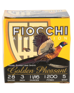 Fiocchi Golden Pheasant 28 Gauge 3 1 1/16 oz 5 Shot 283GP5 (Box)