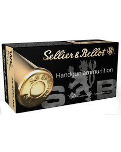 Sellier & Bellot Handgun 38 Special 148 Grain Wadcutter SB38B (Box)