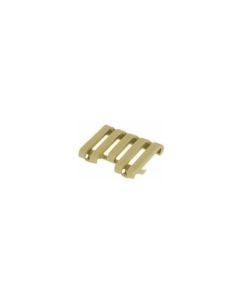 Blackhawk Low Profile 1913 Pic Rail Cover w/ Wire Loom - 5 Slot, Dark Earth