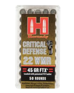 Hornady Critical Defense .22 Mag/WMR 45 Gr FTX (Box)