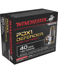 Winchester Defender 40 S&W 180 Grain Bonded JHP S40SWPDB1 (Box)