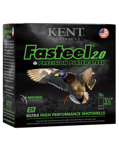 Kent Cartridge Fasteel + 12 Gauge 3 1 1/4 oz 2/4 Shot K123FSP362X4 (Box)