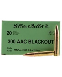 Sellier & Bellot 300 Blackout 124 Gr FMJ