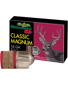 Brenneke Classic Magnum 16 Gauge 2.75 1 oz Slug SL162CLM (Box)