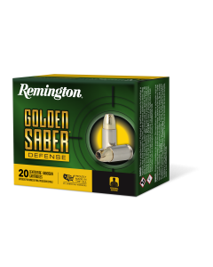 Remington Golden Saber 9mm 124 Gr Brass +P JHP 1180 fps (Box)
