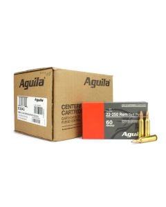 Aguila 22-250 Rem 60 Grain Soft Point (Case)