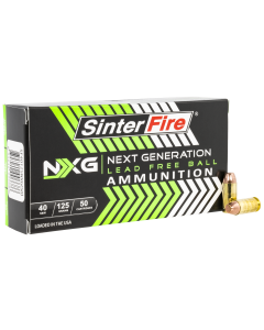 Sinterfire Next Generation 40 S&W 125 Grain Lead Free Ball SF40125NXG (Box)
