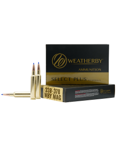 Weatherby Select Plus 338-378 Wthby Mag 225 Grain Barnes Tipped TSX Lead Free (Box)
