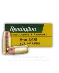 Remington 9mm 115 Gr JHP