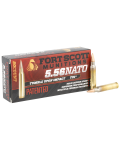 Fort Scott Munitions 5.56 55 Grain Solid Copper Spun TUI (Box)