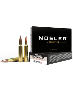 Nosler Match Grade 338 Lapua Mag 300 Grain Custom Competition Hollow Point Boat Tail (Box)