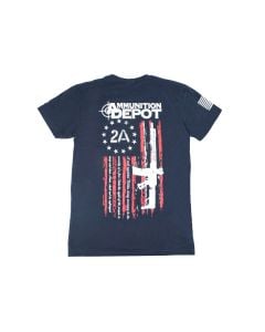 Ammunition Depot 2A Flag Shirt (Red/White/Blue) - Medium