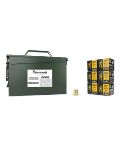 Browning Training & Practice 9mm 115 Gr FMJ 300 Rounds in Heavy Duty Ammo Can (Bulk)