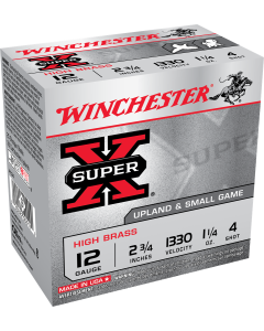 Winchester Super X 12 Gauge 2.75 1 1/4 oz 4 Shot X124 (Box)
