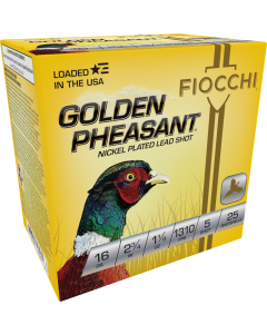 Fiocchi Golden Pheasant 16 Gauge 2.75 1 1/8 oz 5 Shot 16GP5 (Box)