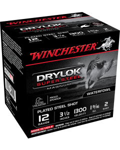 Winchester Drylok Super Steel 12 Gauge 3.50 1 9/16 oz 2 Shot XSM12L2 (Box) / Rebate Eligible
