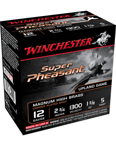 Winchester Super Pheasant 12 Gauge 2.75 1 3/8 oz 5 Shot X12PH5 (Box)