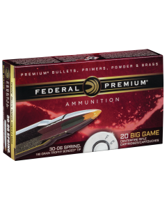 Federal Premium 30-06 Springfield 180 Grain Trophy Bonded Tip (Box)