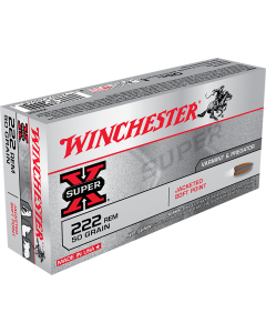 Winchester Super X 222 Rem 50 Grain Jacketed Soft Point (Box)