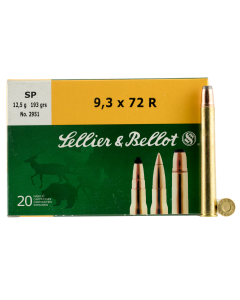 Sellier & Bellot Rifle 9.3mmx72R 193 Grain Soft Point (Box)