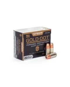 Speer Gold Dot Short Barrel 9mm +P 124 Gr JHP