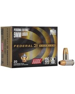Federal Premium 9mm 135 Gr Hydra-Shok Deep JHP