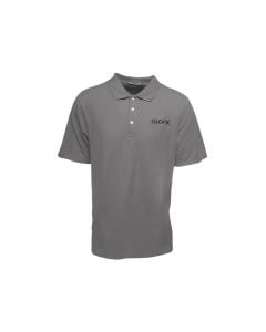 Glock Men's Classic Logo Polo Shirt, Size XL (Gray)