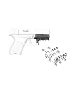 Recover Tactical Compact Rail Adapter - For Glock 43  43x  48 (Not MOS Models)