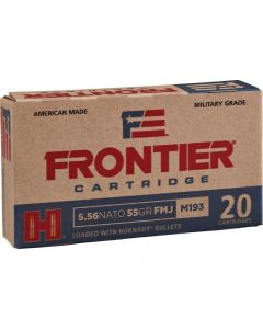Hornady Frontier Military Grade 5.56x45mm NATO 55 Grain FMJ (Box)