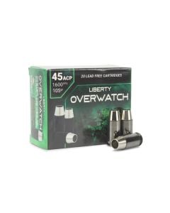 Liberty Overwatch 45 ACP 105 Grain Lead-Free Hollow Point Cavity (Box)