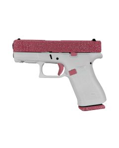 Glock G43X Slim Sub-Compact 9mm 3.41" 10+1 (Bubblegum/Frost Cerakote)