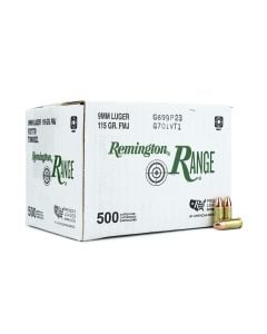 Remington Range 9mm 115 Gr FMJ (Box)
