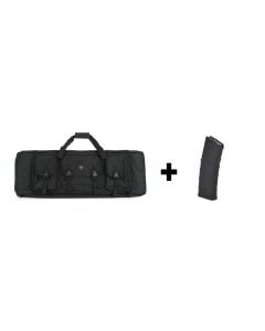 RTAC 36" Large Double Rifle Case (Black) Bundle w/ Magpul PMAG Gen M3 AR-15 30-Rd Magazine