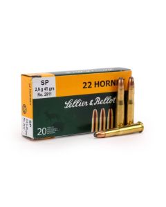 Sellier & Bellot .22 Hornet 45 Grain Soft Point Ammo
