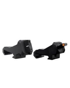 XS Sights XTI2 Canted Iron Sights, Glowing Front Orange Dot