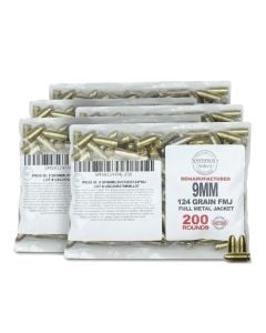 Sportsman's Select Remanufactured 9mm 124 Gr FMJ (1000 Rounds)