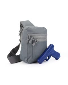 Rattlesnake Tactical Gray Man Sling w/ Pistol Retention System (Grey)