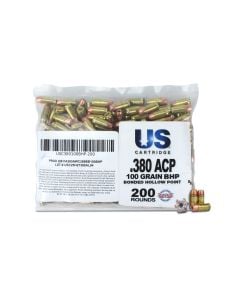 US Cartridge 380 ACP 100 Gr Bonded HP