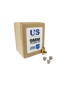 US Cartridge 9mm 115 Gr JHP (Law Enforcement Overrun)