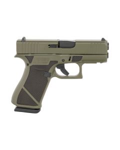 Glock G43X Slim Sub-Compact 9mm 3.41" 10+1 (OD Green w/Diamond Stippling)